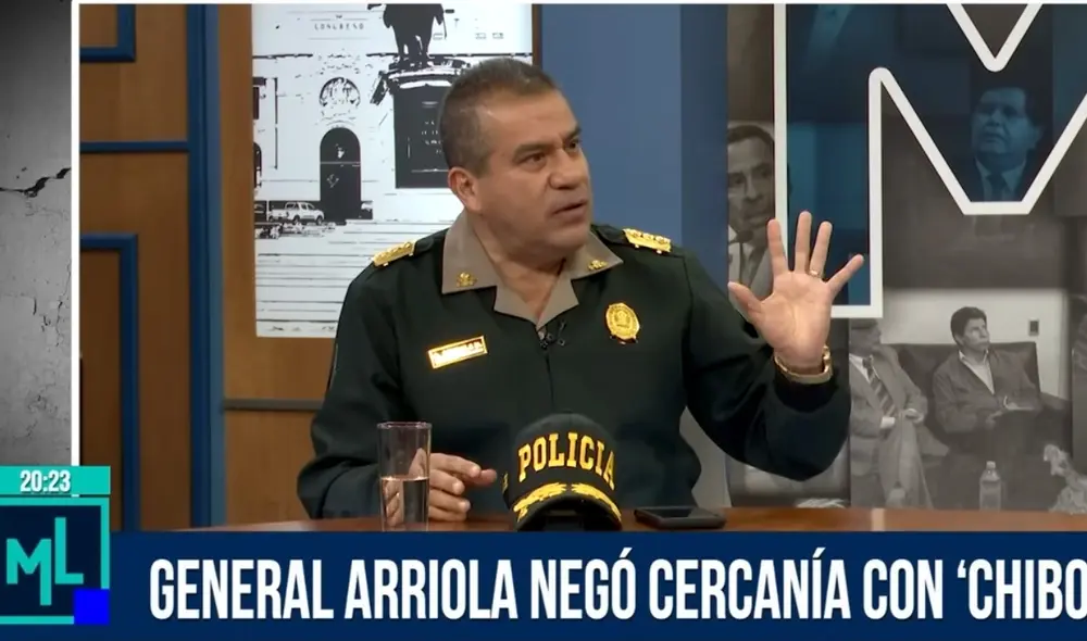 General PNP Óscar Arriola indicó que en su viaje a Panamá fue la primera vez que vio a Andrés Hurtado 'Chibolín'. Foto: captura Willax TV. General PNP Óscar Arriola indicó que en su viaje a Panamá fue la primera vez que vio a Andrés Hurtado 'Chibolín'. Foto: captura Willax TV.