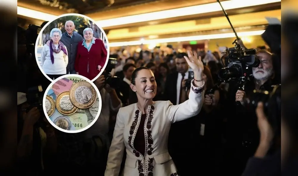 La presidente de México creó un nuevo programa social que beneficiará un grupo mayoritario de adultos mayores. Foto: Composición LR La presidente de México creó un nuevo programa social que beneficiará un grupo mayoritario de adultos mayores. Foto: Composición LR