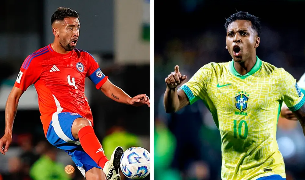 Chile vs Brasil se disputará desde las 7.00 p. m. Foto: composición LR/Instagram/Brasil/Chile Chile vs Brasil se disputará desde las 7.00 p. m. Foto: composición LR/Instagram/Brasil/Chile