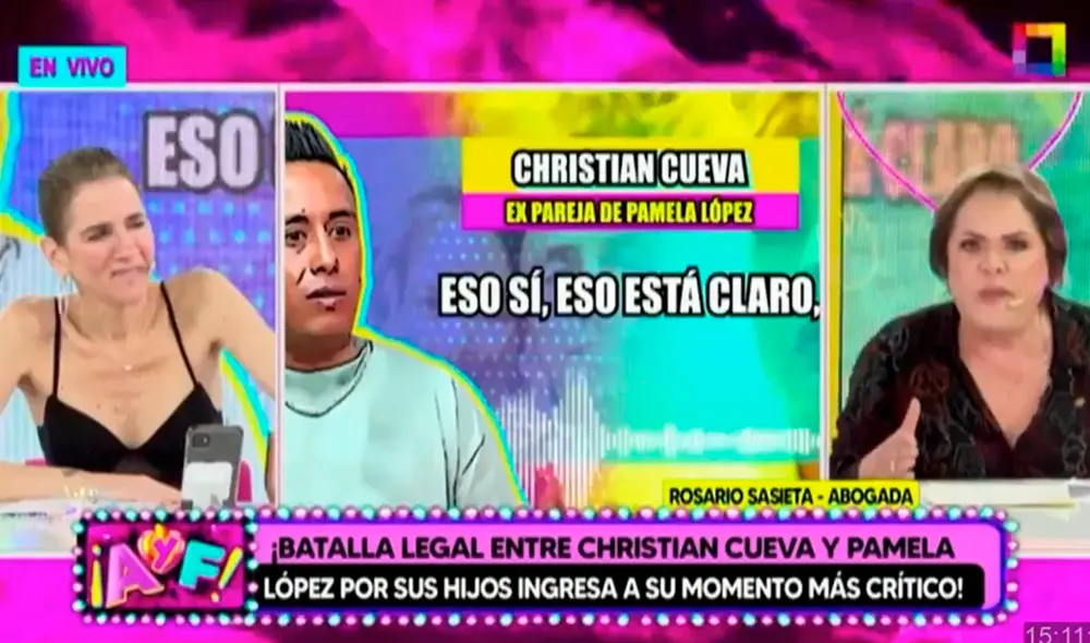 Rosario Sasieta calificó de "mal padre" a Christian Cueva. Foto: captura/Willax