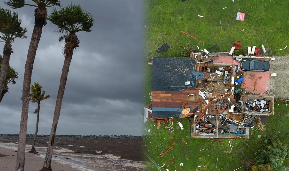 La infraestructura de Florida está sufriendo daños significativos, incluyendo carreteras, puentes y edificios.Foto: composición LR/The New York Times