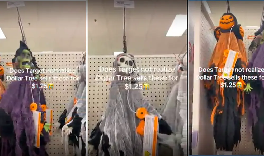 Target comenzó la venta de sus productos por el mes de Halloween. Foto: composición LR/captura de pantalla de TikTok