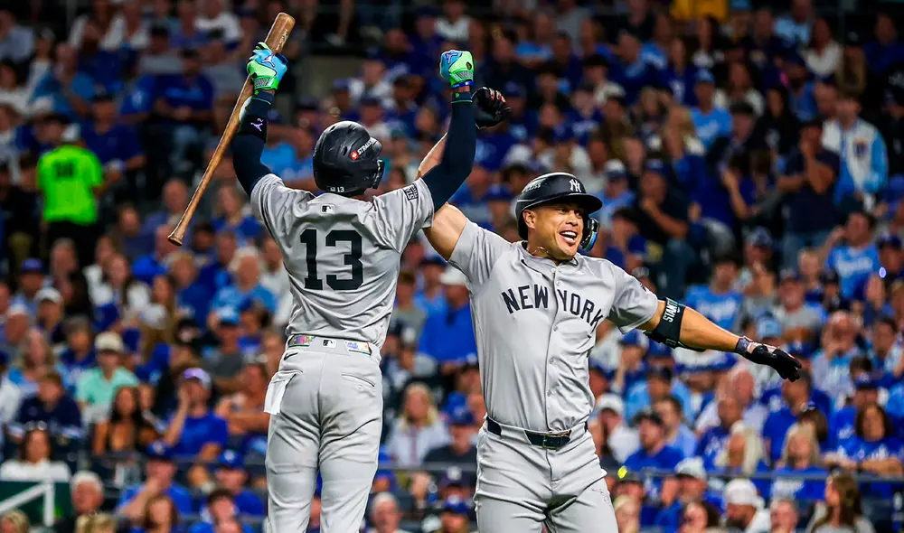 Con este triunfo, la serie entre Yankees vs Royals se inclina por 2-1 a favor de los Bombarderos. Foto: Yankees Con este triunfo, la serie entre Yankees vs Royals se inclina por 2-1 a favor de los Bombarderos. Foto: Yankees