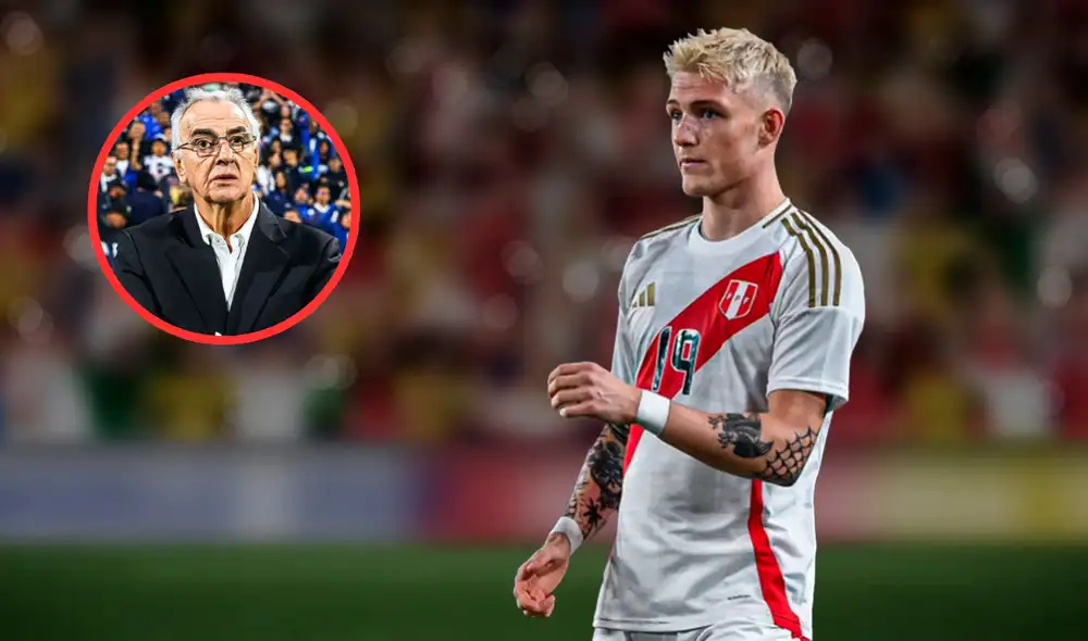 Jorge Fossati decidió incluir a Oliver Sonne como 'interior' en su alineación durante el último entrenamiento. Foto: Composición La República