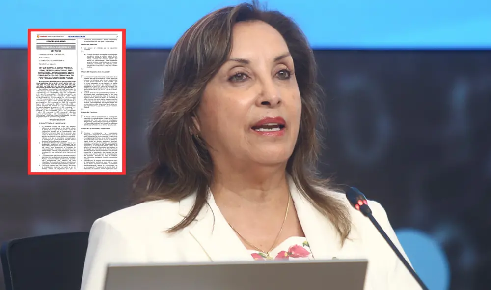 Presidenta aprueba ley que limita la función del MP y de la Fiscalía. Foto: composición La República