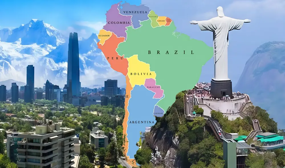 El país de Sudamérica que se destaca como líder en potencial , consolidándose como la futura potencia económica de la región, según la IA. Foto: composición LR