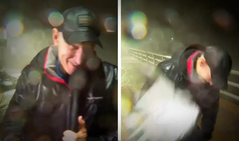 El periodista Anderson Cooper sufrió un incidente mientras reportaba sobre el huracán Milton en Florida. Foto: composición LR/CNN