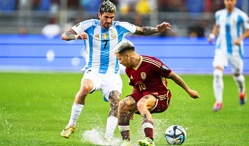 Salomón Rondón puso el empate para la Vinotinto, que caía por 0-1 ante Argentina. Foto: AFP