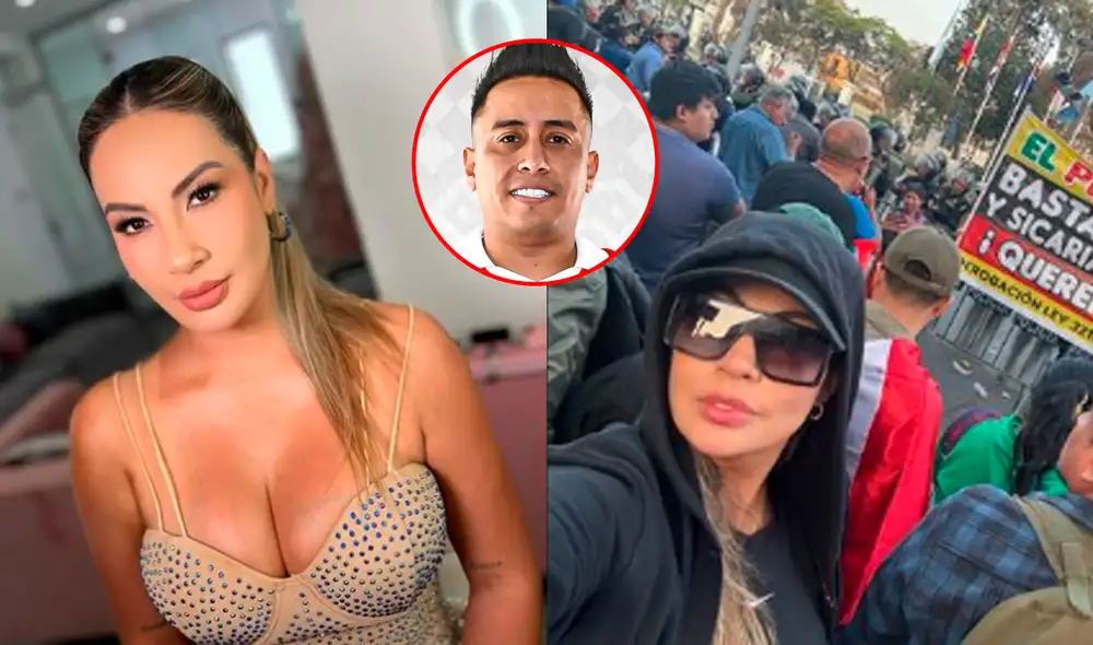 Pamela López no estaría pasándola bien a raíz de las declaraciones de su todavía esposo, Christian Cueva. Foto: Composición LR/Instagram.
