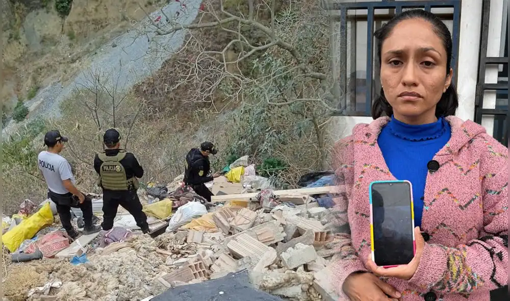 Diana Cabrera detalló que encontró el cuerpo de su esposo en una torrentera. Foto: composición LR/Sergio Verde