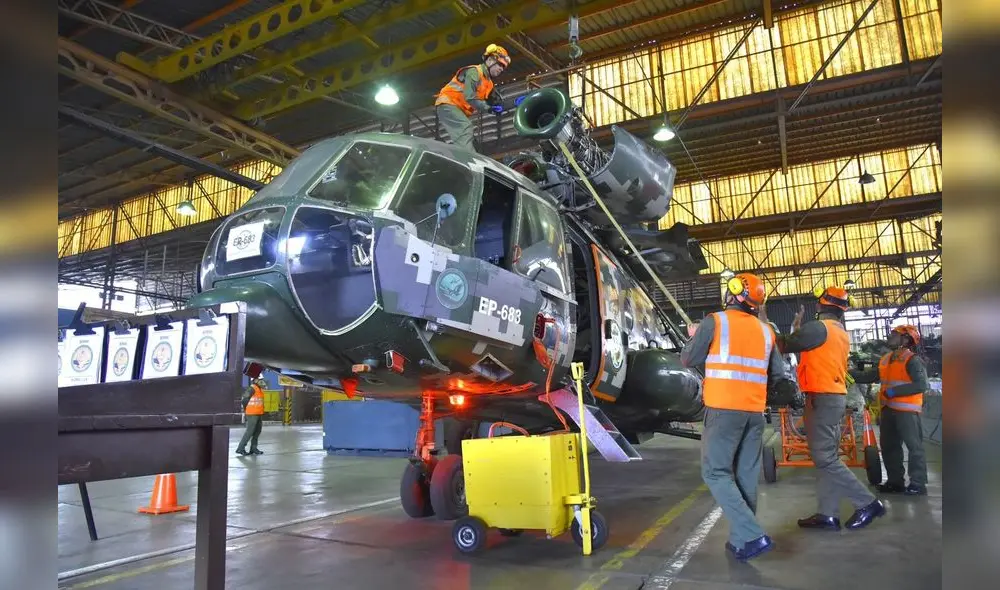 El proceso de overhaul de tres helicópteros rusos por parte de la empresa Milenium Veladi se ha retrasado por la guerra con Ucrania. Crédito: Mindef. El proceso de overhaul de tres helicópteros rusos por parte de la empresa Milenium Veladi se ha retrasado por la guerra con Ucrania. Crédito: Mindef.