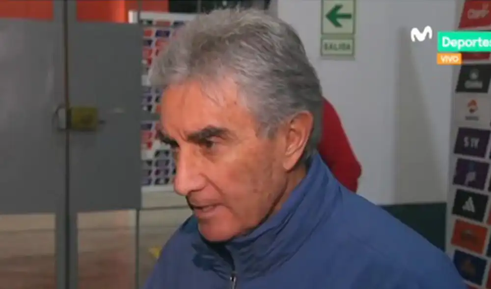 Juan Carlos Oblitas trabaja en la FPF desde el 2015, con un nuevo cargo desde el 2022. Foto: captura de Movistar Deportes