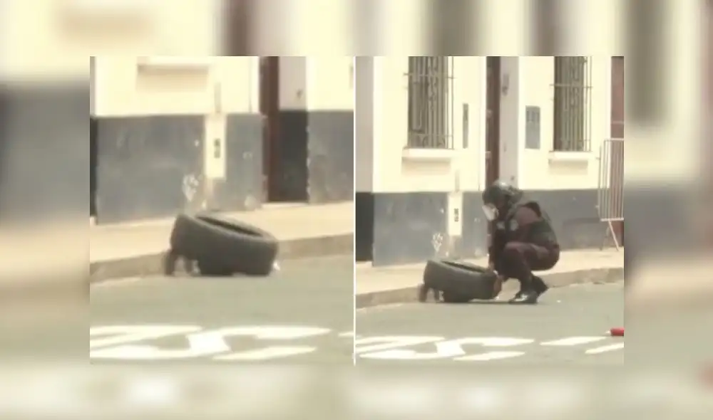 Artefacto fue dejado afuera de una casa en el distrito de Lince. Foto: Captura Canal N