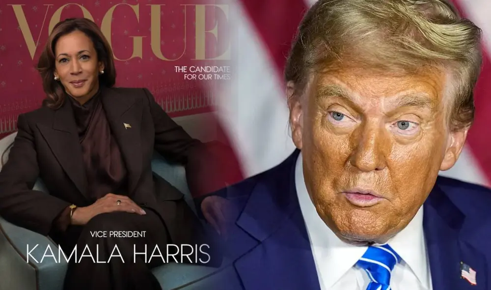 Vogue saca en portada por segunda vez a Kamala Harris. Foto: composición LR/ Vogue/ BBC Vogue saca en portada por segunda vez a Kamala Harris. Foto: composición LR/ Vogue/ BBC
