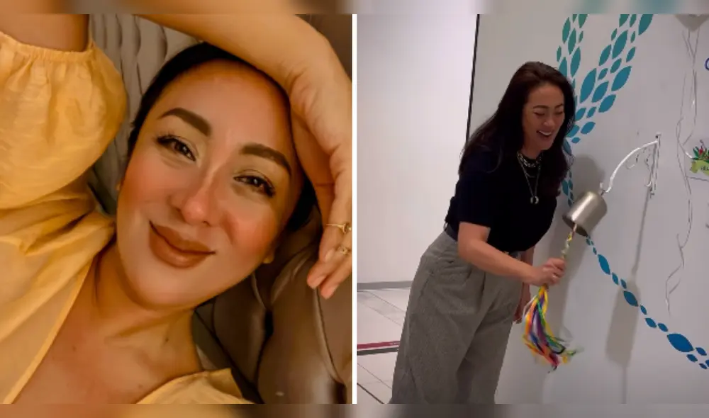 Cathy Saénz celebró emocionada el fin de sus radioterapias. Foto: Composición LR/Instagram