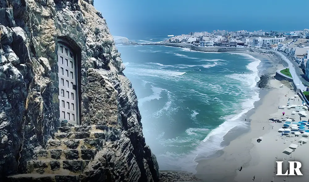 Inspirada en la Roma antigua, la casa cuenta con una puerta que conecta directamente con la playa, lo que ha generado gran interés entre los turistas. Foto: composición LR/difusión