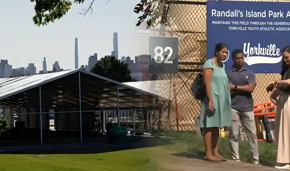 Estados Unidos tomó la decisión de cerrar el refugio en Randall's Island. Foto: composición LR/Getty Images