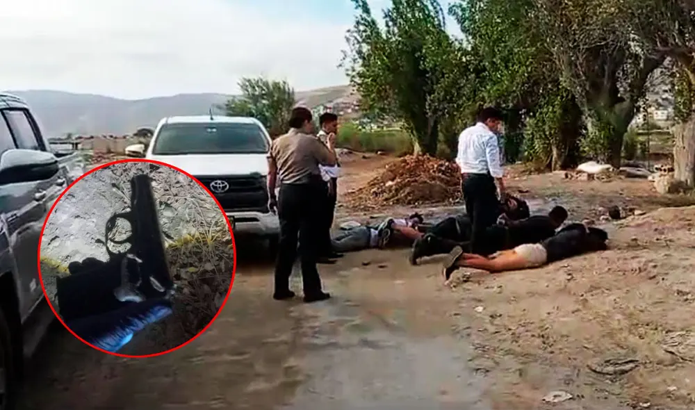 La Policía dio el paradero de los delincuentes, a quienes les incautaron armas de fuego. Foto: Leonela Aquino/LR