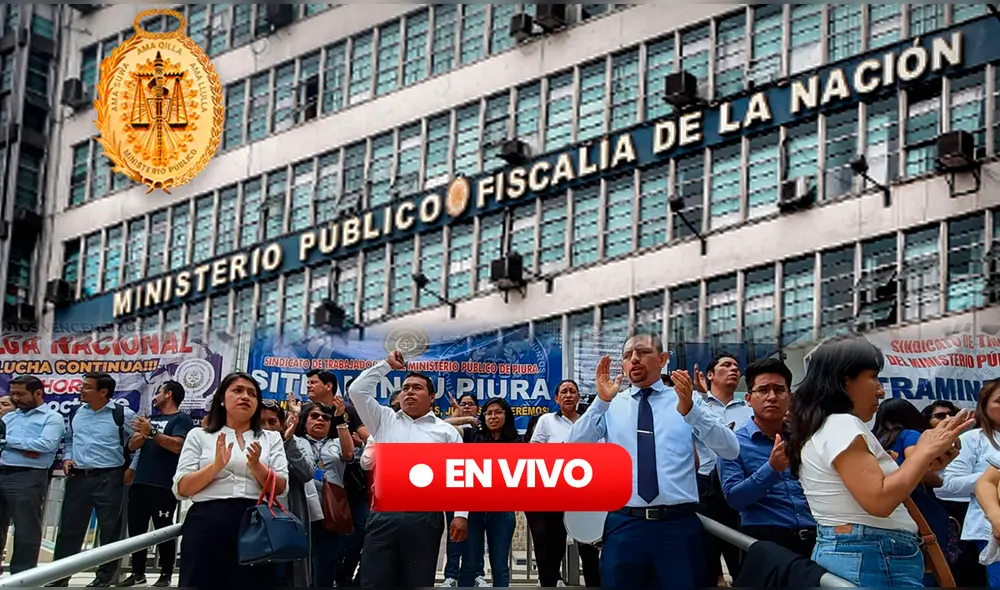 Trabajadores del Ministerio Público acatan paro. Foto: composición LR
