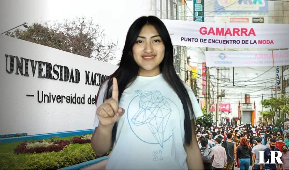 Joven trabajadora de Gamarra ingresó en primer lugar a la UNMSM: "El simulacro estuvo más difícil". Foto: composición LR / UNMSM / El Peruano Joven trabajadora de Gamarra ingresó en primer lugar a la UNMSM: "El simulacro estuvo más difícil". Foto: composición LR / UNMSM / El Peruano