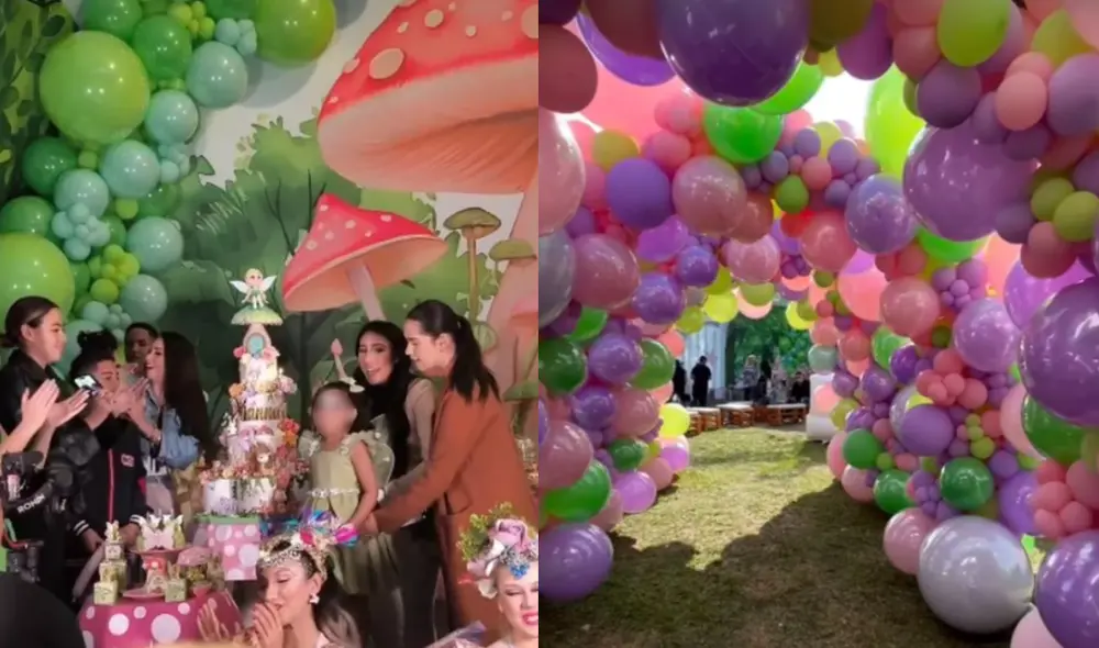 Samahara Lobatón 'tiró la casa por la ventana' y armó mega fiesta a su menor hija. Foto: composición LR/Instagram/Samahara Lobatón