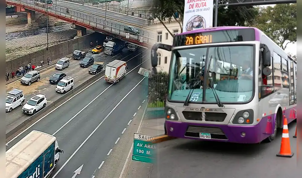 Nueva rutas de desvío tras cierre del puente Ricardo Palma. Foto: composición LR/Andina.