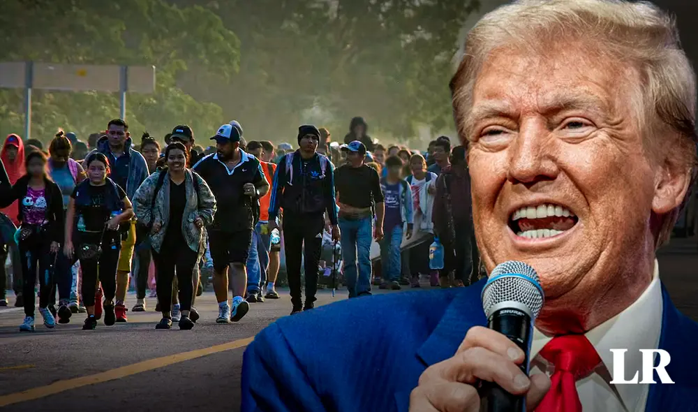 Donald Trump anunció una controversial medida para inmigrantes de ganar las elecciones en Estados Unidos. Foto: Composición LR