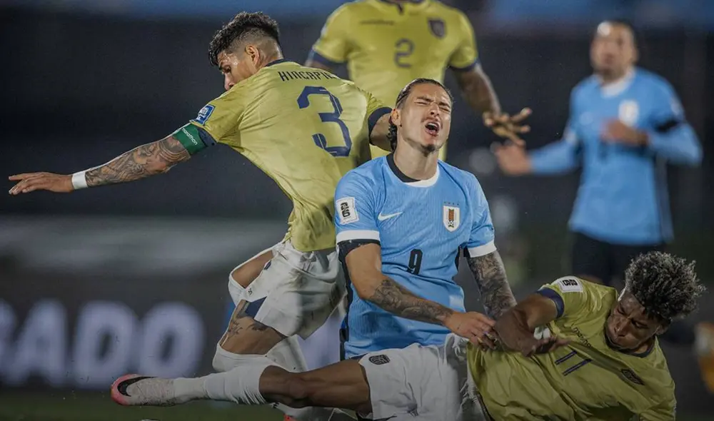 Uruguay no logró marcar en el partido ante Ecuador. Foto: Selección Uruguay/X