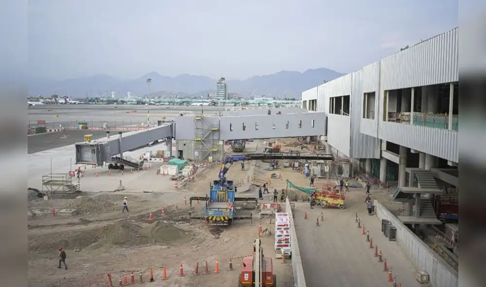 Construcción del Aeropuerto Jorge Chávez está el 95% pero AETAI no considera prudente adelantar apertura. Foto: Andina Construcción del Aeropuerto Jorge Chávez está el 95% pero AETAI no considera prudente adelantar apertura. Foto: Andina