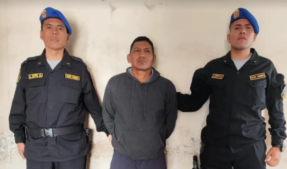 PNP capturó a Iván Quispe Palomino este miércoles 16 de octubre. Foto: PNP.
