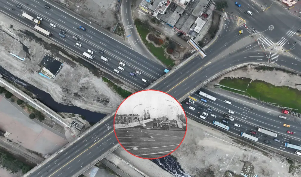 El puente Ricardo Palma fue un ícono vial que ayudó en la reducción de la congestión vehicular. Foto: composición LR/Andina/blogger