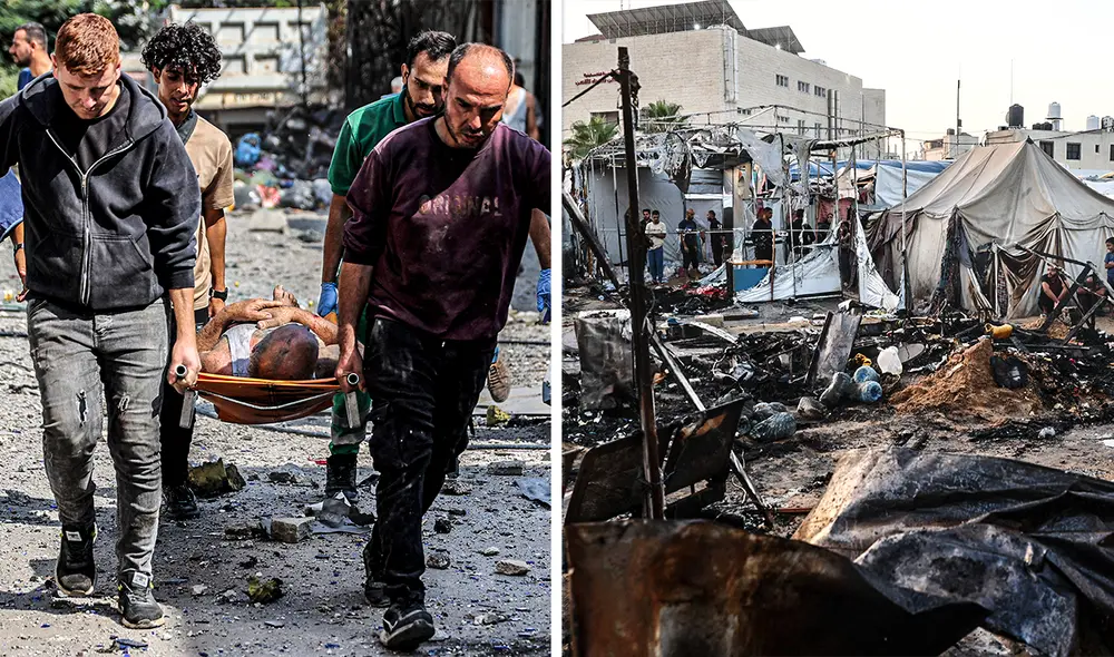 Afana destaca que la población del norte de Gaza muestra signos evidentes de hambre debido a la falta de ayuda humanitaria. Foto: Composición LR/AFP.