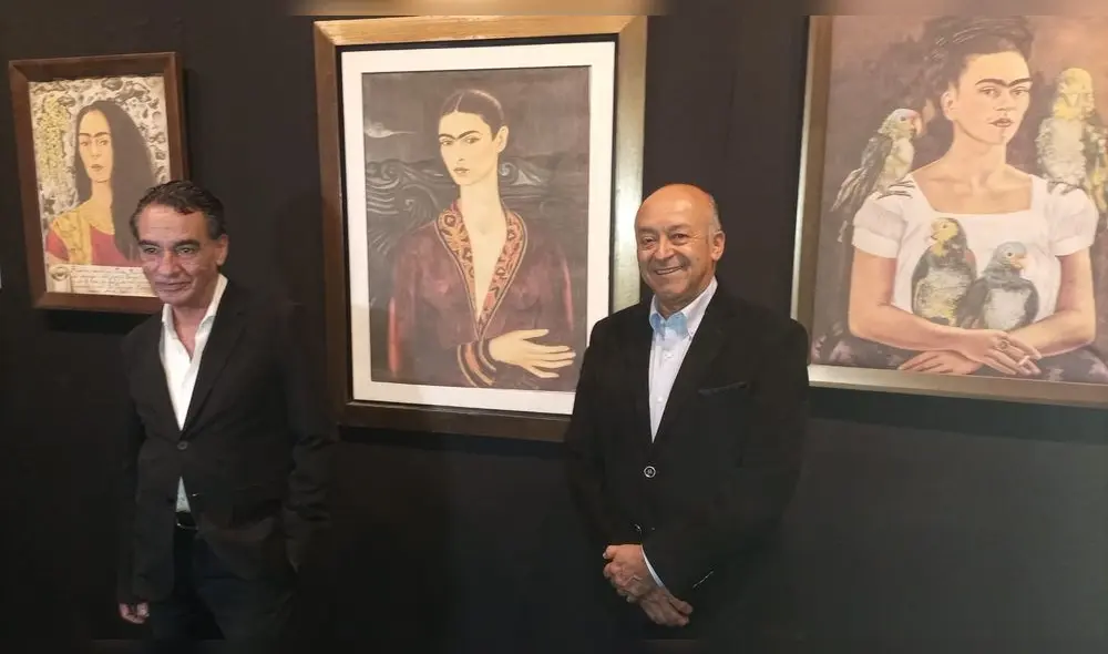 Guillermo kahlo junto con Ildefonso Acevedo.