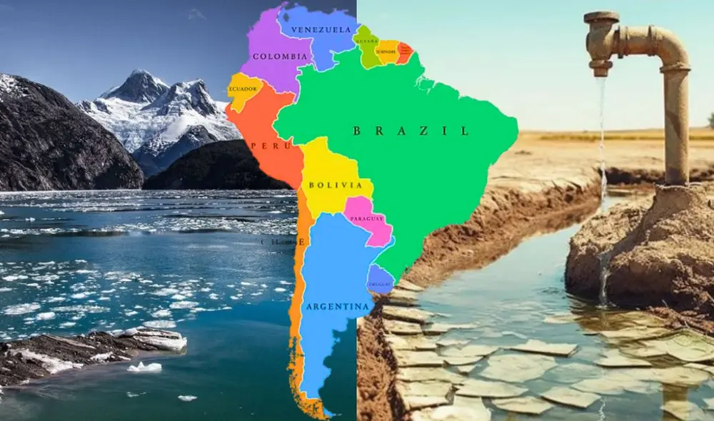 El país sudamericano con gran cantidad de glaciares tropicales, se enfrenta a una posible crisis de agua potable debido al derretimiento de sus reservas. Foto: composición LR / difusión