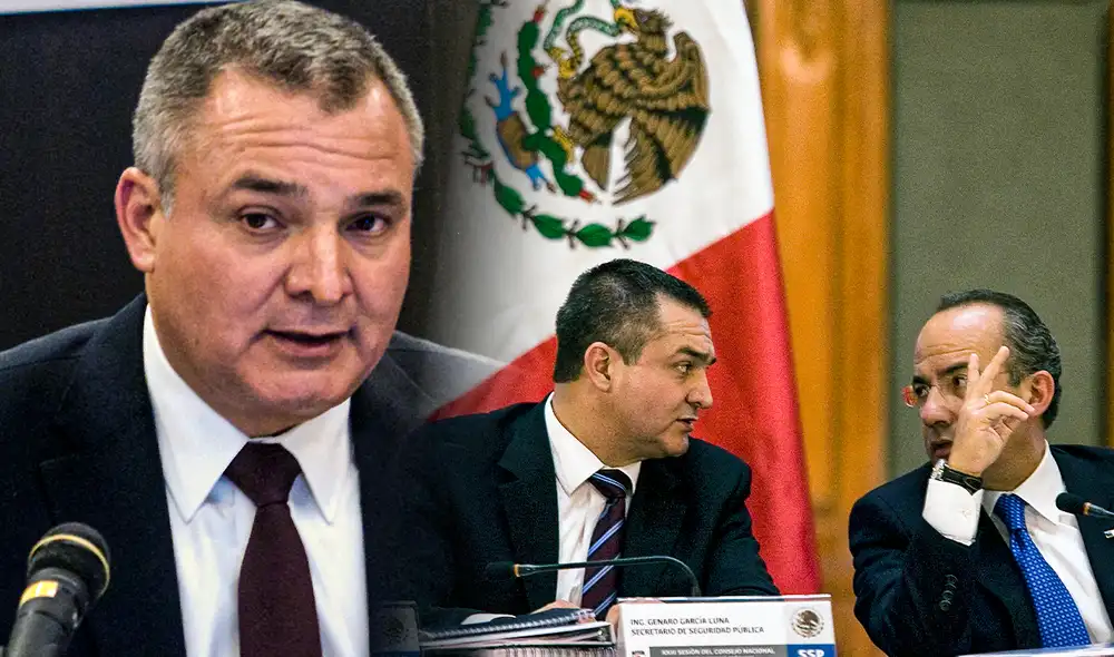 A García Luna se le atribuye haber recibido sobornos millonarios del cártel a cambio de protección y facilidades para el tráfico de drogas hacia EE.UU. Foto: Composición LR/AFP.