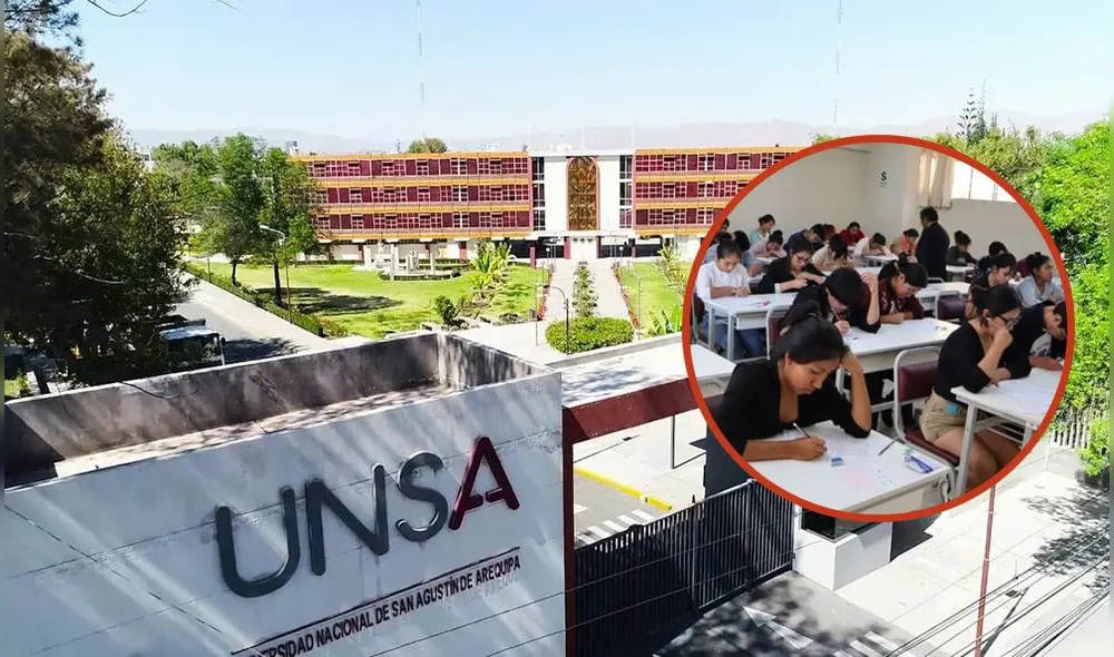 Cientos de jóvenes aspiran a lograr una vacante en la UNSA, la universidad con mayor postulantes a nivel nacional. Foto: composición LR/UNSA