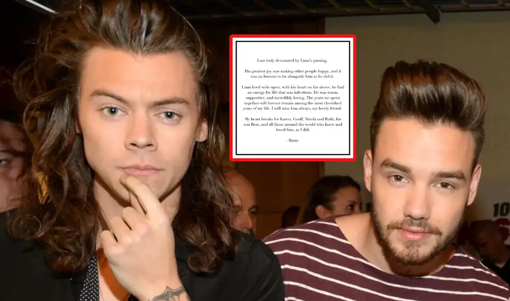 Harry Styles se pronuncia ante el fallecimiento de Liam Payne. Foto: composición difusión/Instagram/harrystyles Harry Styles se pronuncia ante el fallecimiento de Liam Payne. Foto: composición difusión/Instagram/harrystyles