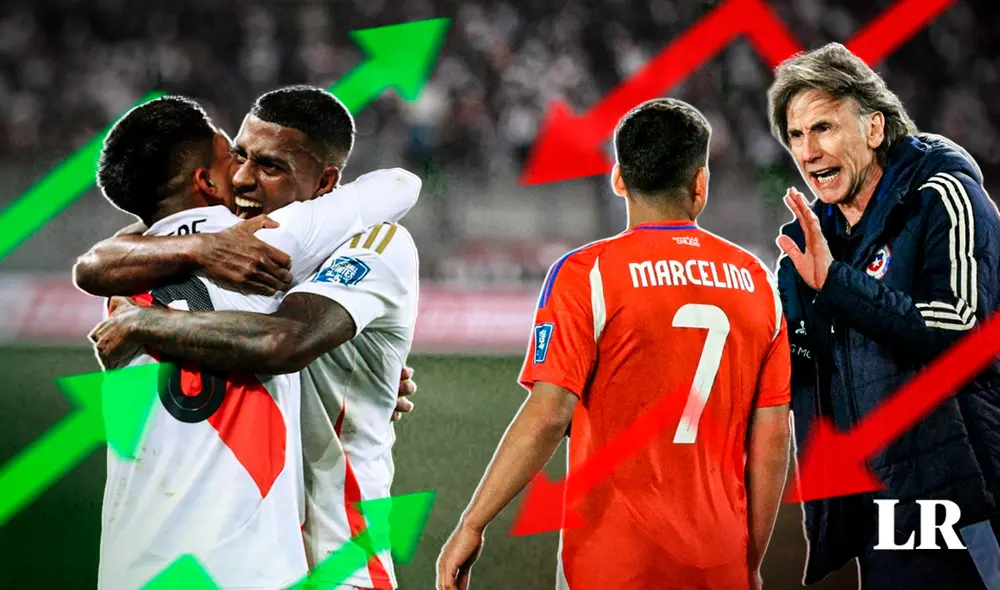 Perú y Chile se enfrentarán en la próxima fecha de las eliminatorias. Foto: composición de Jazmin Ceras/GLR/Luis Jiménez/AFP