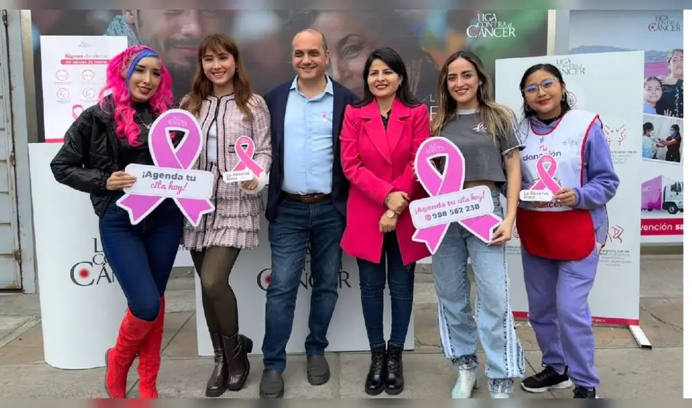 CintG, Kurt Villavicencio, Mafer Portugal y Ale Trujillo, embajadores de La Liga Contra el Cáncer (LCC). Foto: difusión
