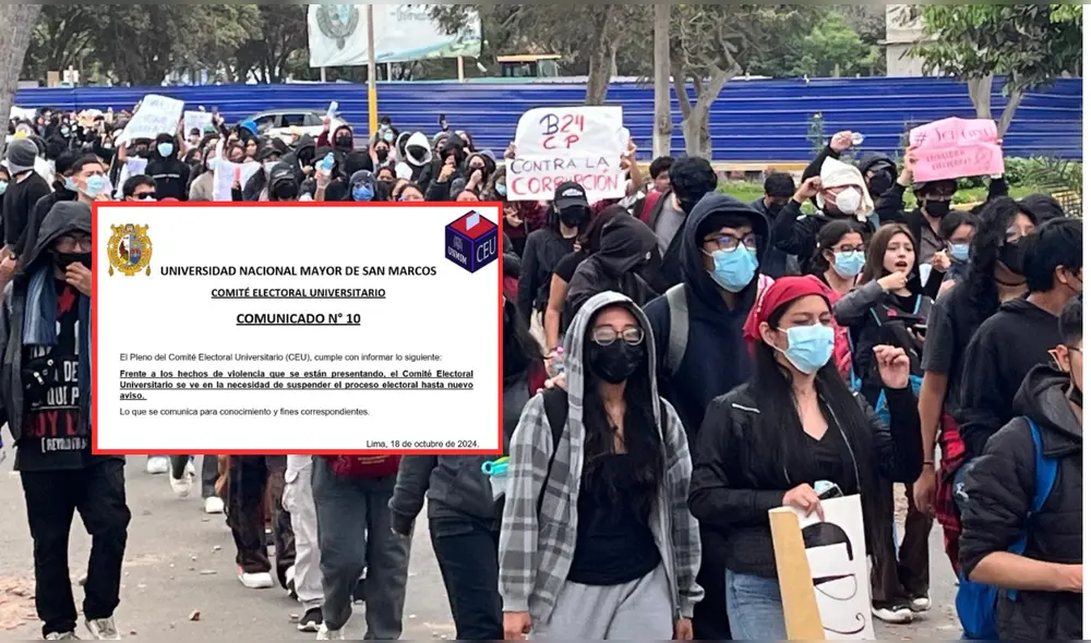 San Marcos anuncia suspensión de proceso electoral debido a disturbios. Foto: Kevinn García - LR San Marcos anuncia suspensión de proceso electoral debido a disturbios. Foto: Kevinn García - LR