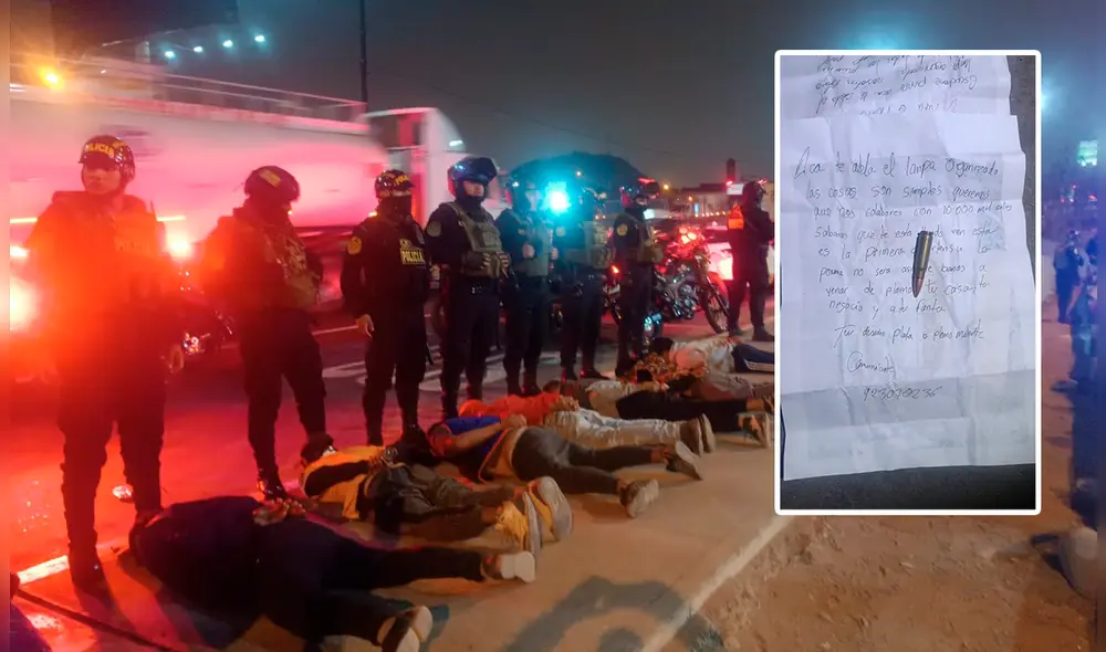 Capturan a "Los Siniestros de la Extorsión". Foto: composición LR/PNP. Capturan a "Los Siniestros de la Extorsión". Foto: composición LR/PNP.