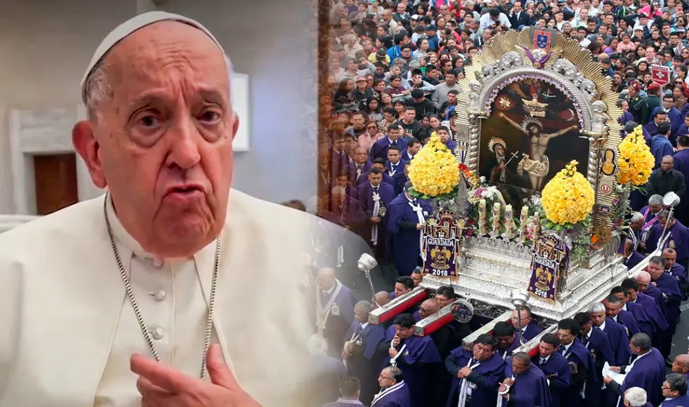 Imagen del Señor de los Milagros recorre las calles del Perú acompañada de miles de fieles. Foto: composición de Jazmin Ceras/ La República Imagen del Señor de los Milagros recorre las calles del Perú acompañada de miles de fieles. Foto: composición de Jazmin Ceras/ La República