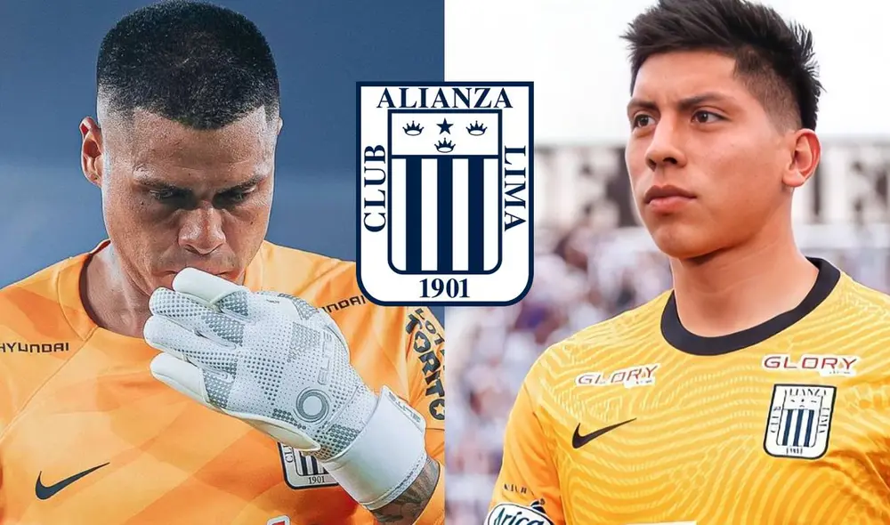 Ángelo Campos y Franco Saravia podrían salir de Alianza Lima con el fichaje de un arquero extranjero. Foto: composición LR/Liga 1/Revista Aliancista