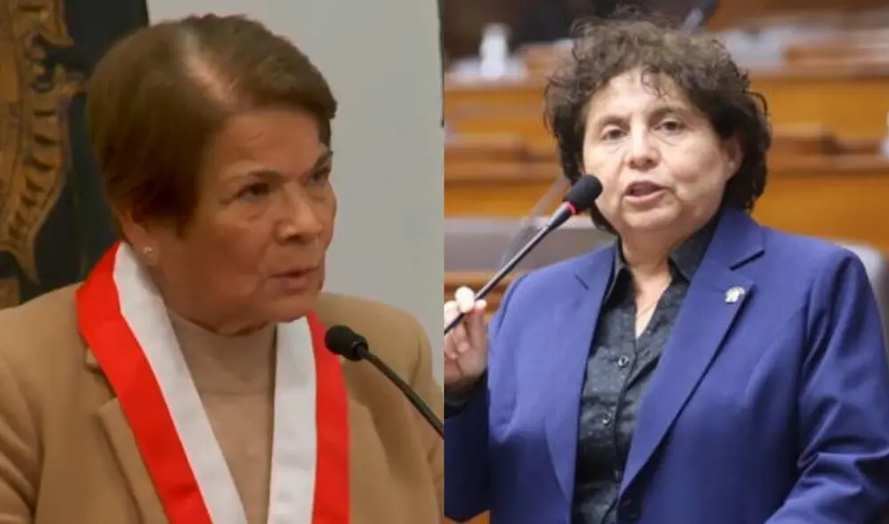 La congresista fue una de las que llegó a la universidad para constantar situación tras las agresiones a estudiantes. Foto: Composición LR La congresista fue una de las que llegó a la universidad para constantar situación tras las agresiones a estudiantes. Foto: Composición LR