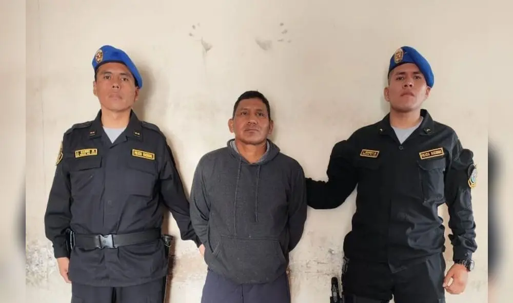 Detención de Quispe Palomino. Foto: Ministerio del Interior de Perú