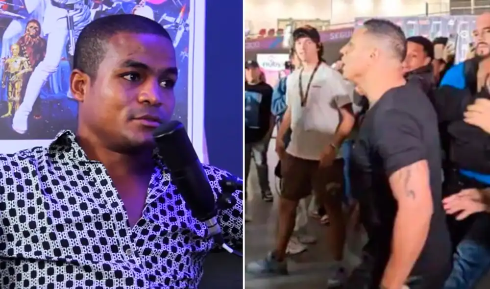 'Pantera' Zegarra y Jonathan Maicelo se fueron a los golpes en el Celebrity Combat. Foto: composición LR/Youtube