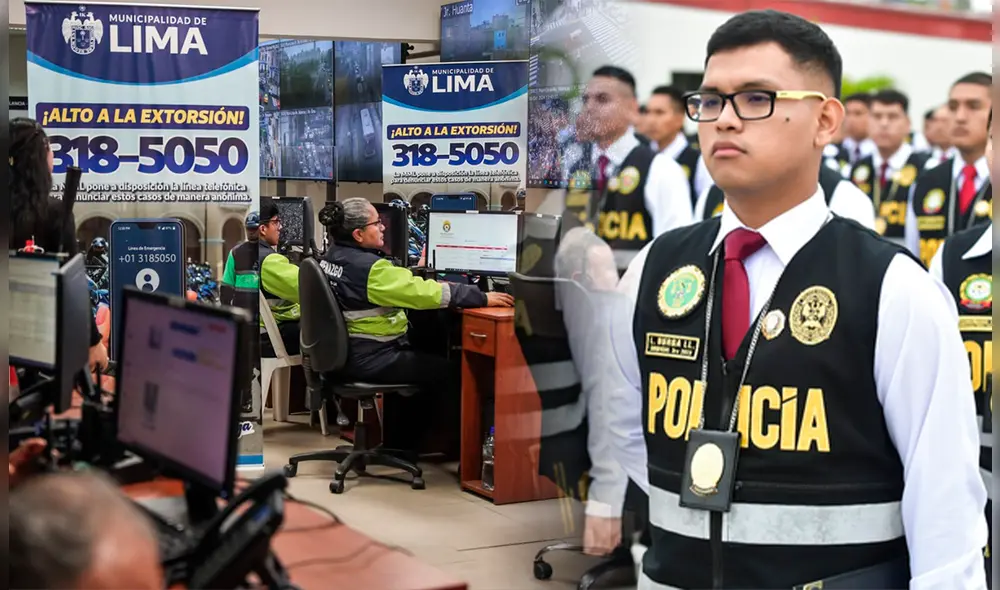 La línea 318-50-50 de la MML cuenta con el apoyo de la Dirincri. Foto: composición LR/Andina/PNP La línea 318-50-50 de la MML cuenta con el apoyo de la Dirincri. Foto: composición LR/Andina/PNP