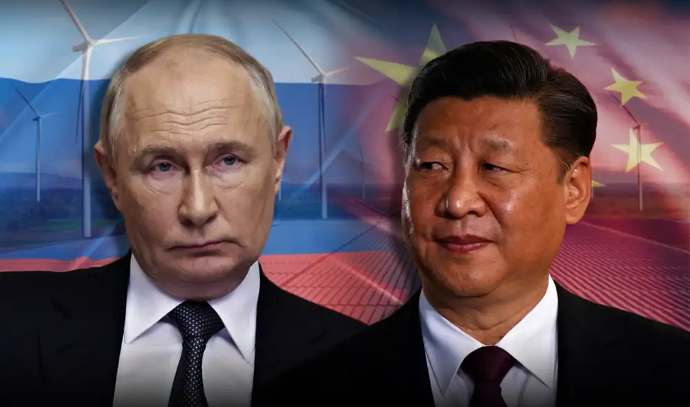 El cambio hacia energías renovables en China transforma el panorama energético global. Foto: composición LR/AFP/EFE El cambio hacia energías renovables en China transforma el panorama energético global. Foto: composición LR/AFP/EFE