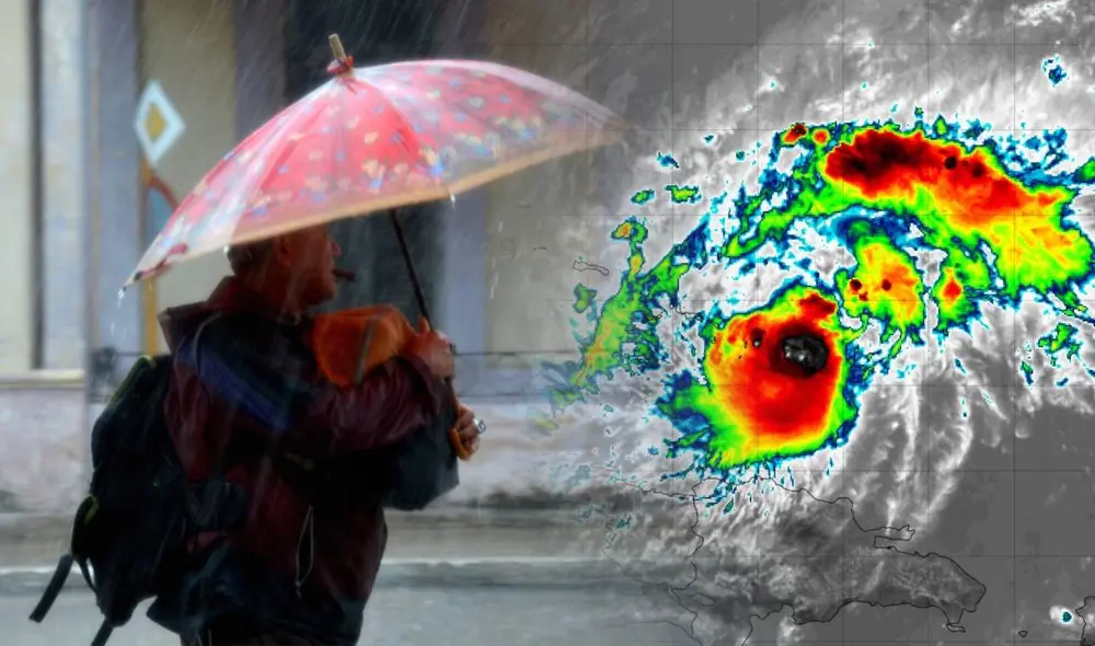 Tormenta tropical Oscar avanza hacia Florida. Foto: composición LR/ Primera hora/ Cuba noticias