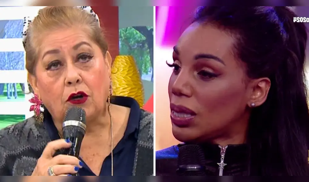 Martha Valcárcel se enlazó vía telefónica y le respondió a Mimi Alvarado. Foto: Composición LR